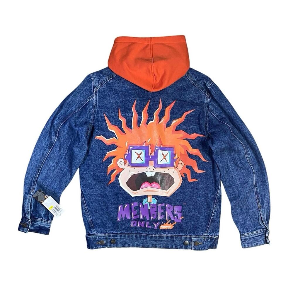 Members Only x Nickelodeon Rugrats Denim Jacket NWT - M